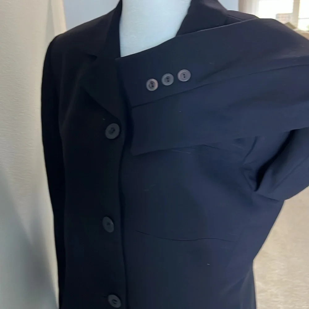 Jones New York NWOT Women’s Black Elegant Long Sleeve Wool Blazer Size 8.